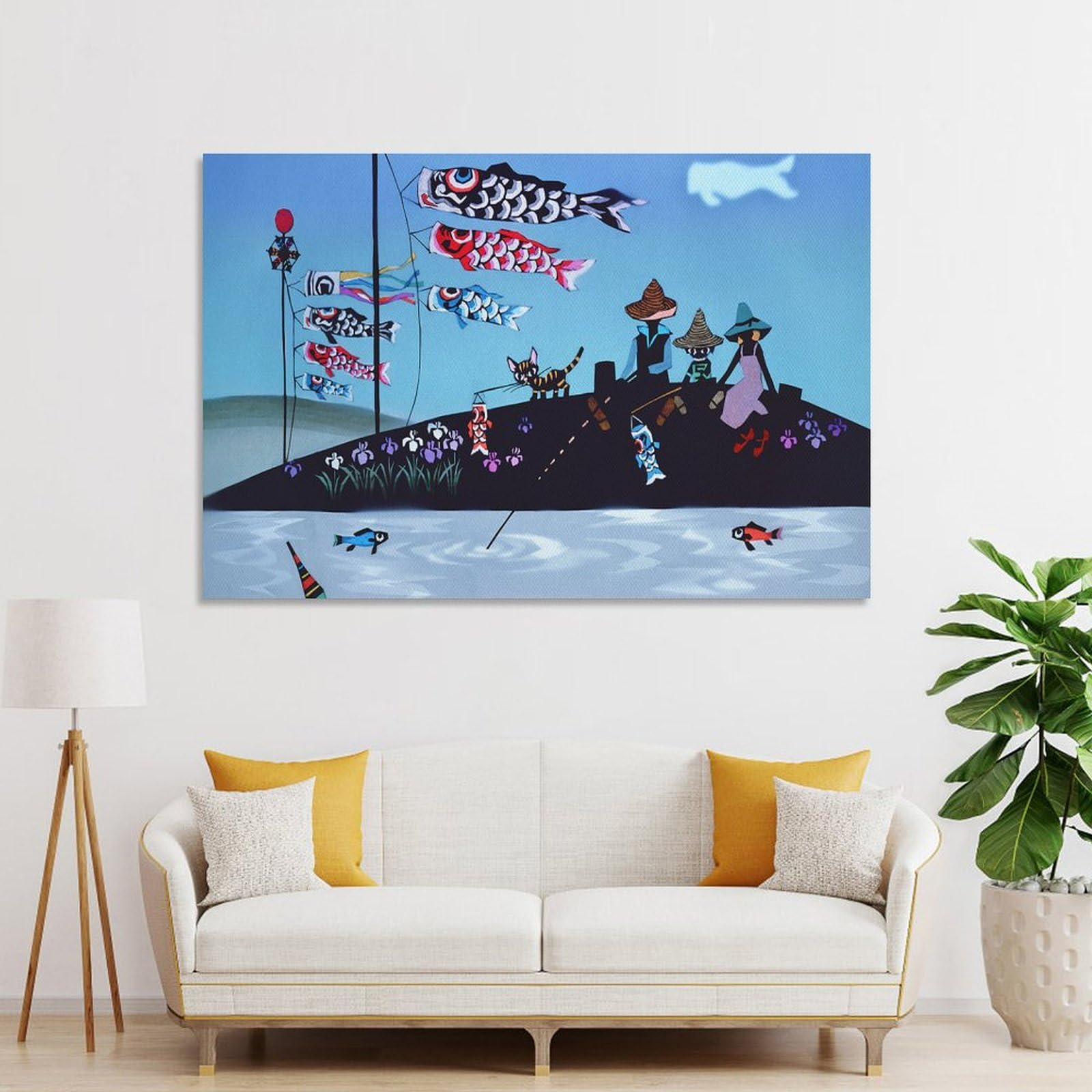ポチの家さま専用　藤城清治さん　アート Amazon.co.jp: 藤城清治 家族とこいのぼり 絵画 ポスター 工芸品